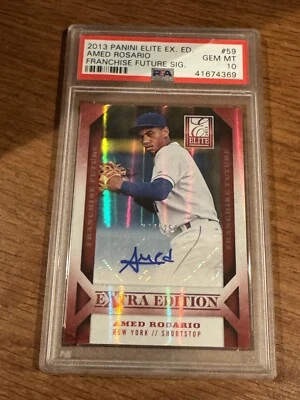 2013 Panini Elite Extra Ed. Amex Rosario AUTO Aspirations Die Cut PSA 10 - Image 1 of 2