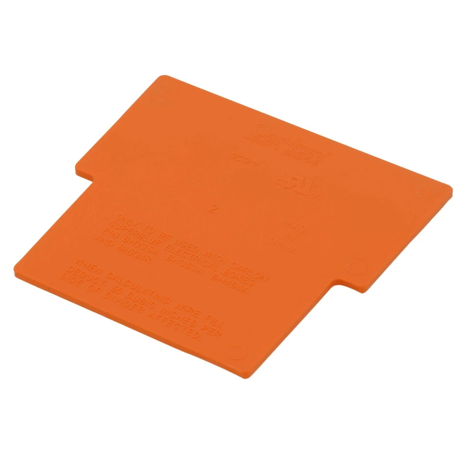 *50pk* Carlon SCDIV Low Voltage Divider Plate, for BH235A/353A/464A/234R
