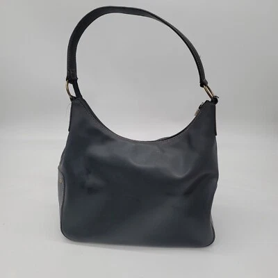 Bolso de Hombro Jones New York Lona Baguette Negro Imitación Cuero Cremallera  Foto 1 de 4