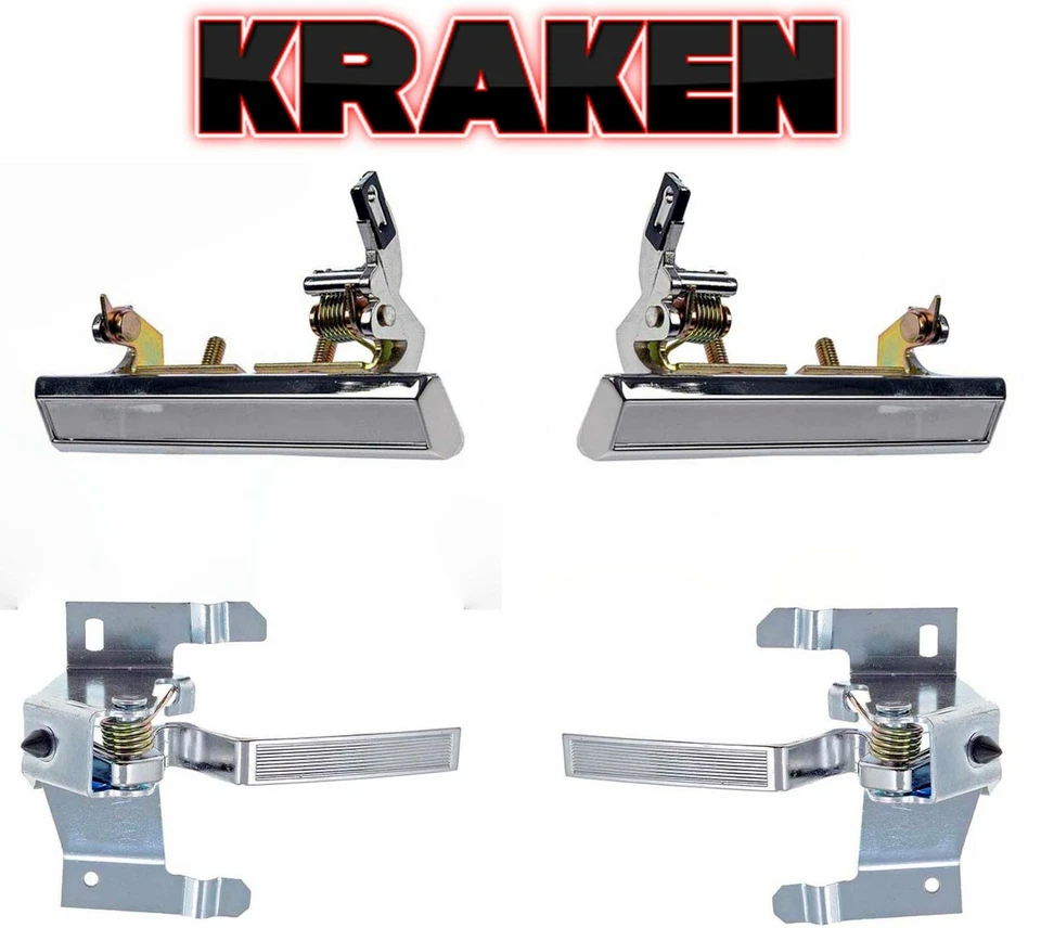 Inside Outside Door Handles For Chevy Monte Carlo El Camino Cutlass Supreme 2Dr - Image 1 of 4