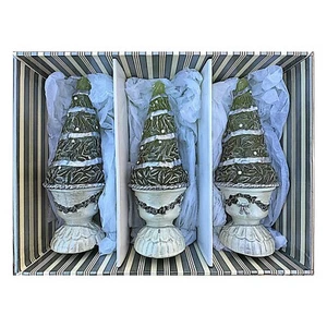 THE WHITE BARN Holiday Forest Topiary Candle Trio Unscented - Picture 1 of 9