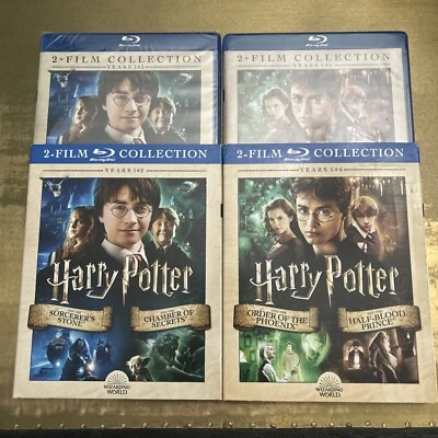 〽️ Harry Potter Years 1 & 2+ 5 & 6 Blu-ray Edition - NEW - Image 1 of 4