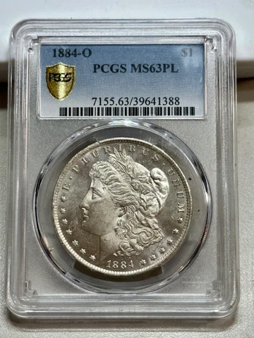 1884-O  MORGAN DOLLAR    PCGS  MS64PL  PROOFLIKE Cover