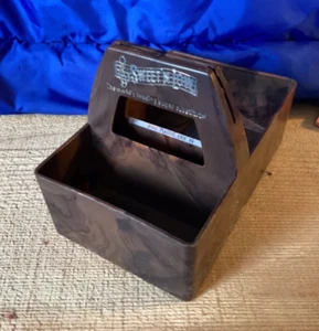 Vintage Restaurant Brown Plastic Sugar & Sweet N Low Caddy Made in USA Pre-owned - Picture 1 of 6