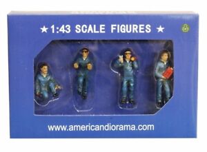 American Diorama 1:43 Mechanics 4 Figures Set AD-24020 New In Box 