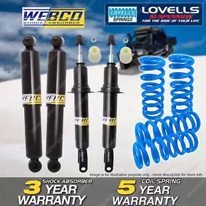 Front Rear Webco Shock Absorbers Lovells STD Springs for Ford Falcon FG 08-On - Picture 1 of 3
