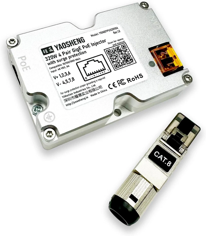 YAOSHENG 320W PoE Injector for Starlink HP (Starlink High Performance) - Image 1 of 4