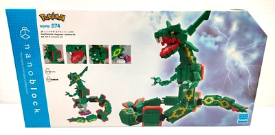 nanoblock NBPM_074 Pokemon RAYQUAZA EXTREME DX Block Building KAWADA 1790pcs - Image 1 of 4