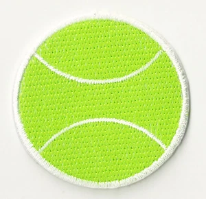Écusson patche Tennis balle patch brodé transfert thermocollant - Picture 1 of 2