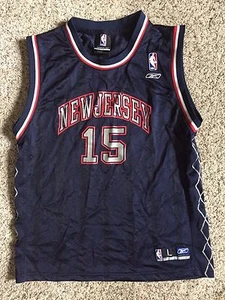 Blue #15 Vince Carter New Jersey Nets NBA Basketball Jersey Youth L Boys Womens - Picture 1 of 6
