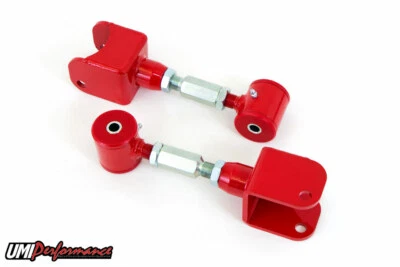 Braços de controle superiores ajustáveis UMI 1018-R 79-04 Ford Mustang - Buchas poli, VERMELHO - Imagem 1 de 4