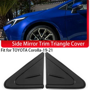 2PCS Side Mirror Corner Triangle Cover Accessories Fits Toyota Corolla 2019-2021 - Picture 1 of 10