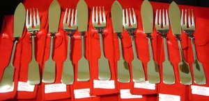 ROBBE & BERKING ALT SPATEN 12TL FISCH 925 STERLING SILBER BESTECK UNBENUTZT -OVP - Bild 1 von 3
