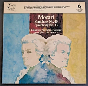 Mozart Collegium Aureum Symphony No. 40 & No. 33 Vinyl 1980 12" Only Pressing - Picture 1 of 5