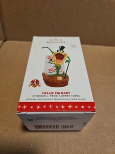 2016 Hallmark Hello! Ma Baby Michigan J. Frog Looney Tunes MAGIC Ornament - Picture 1 of 11