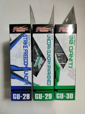 LOT Bandai Gundam Universe GU-28 GU-29 GU-30 STRIKE UNICORN QAN[T] Figures NEW - Image 1 of 4