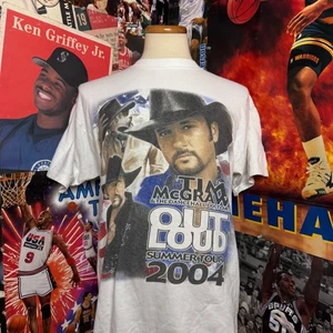 Vintage Tim McGraw 2004 Out Loud Sommer Tour Konzert Country Musik T-Shirt Gr. Large - Bild 1 von 6