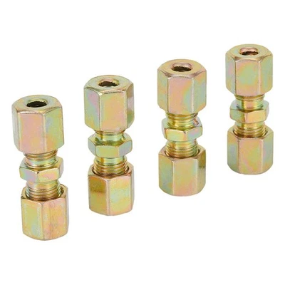 Efficient Repair Solution 4x Connectors for 4 75mm For Brake Pipe No Flanging - Image 1 of 4