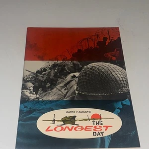 The Longest Day (1962) Movie Program Book Johny Wayne Fonda Mitchum Connery - Picture 1 of 12