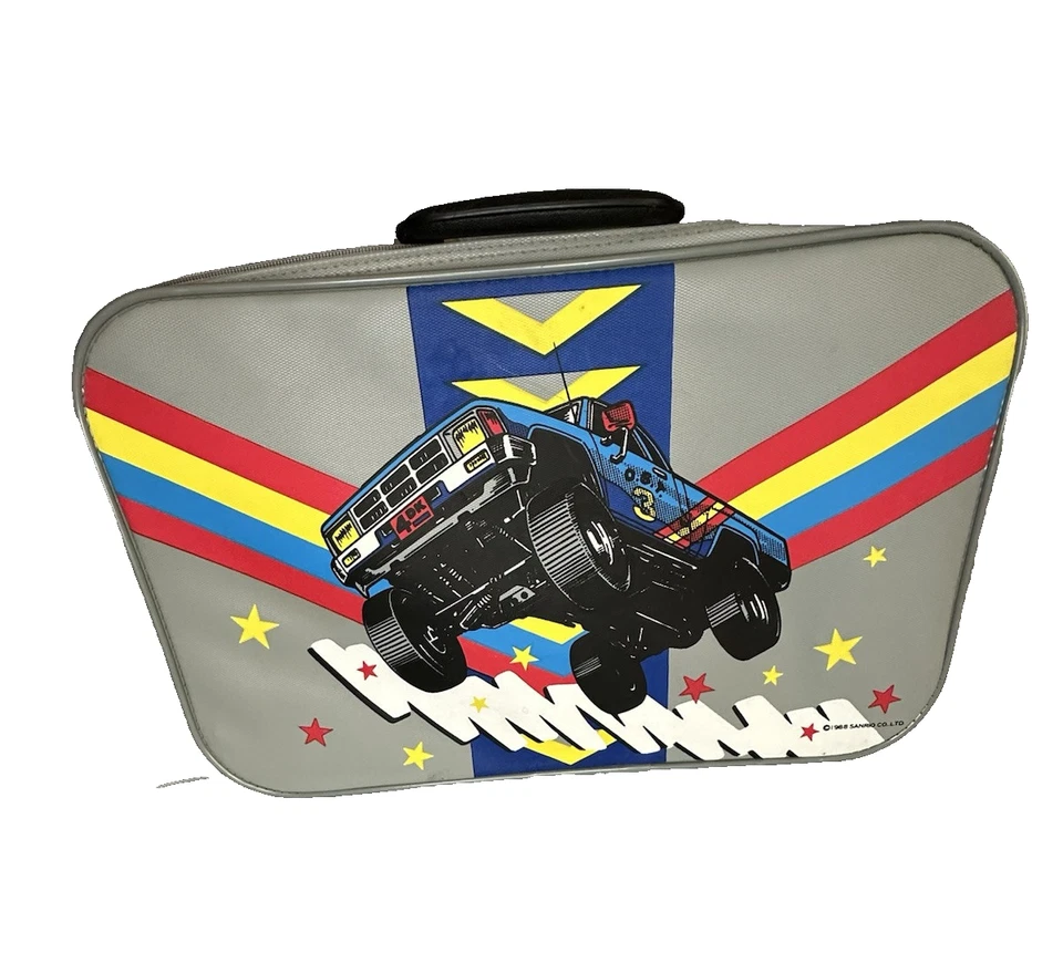 Vintage 1988 Sanrio Caminhão Azul, Mala Pequena Cinza 11"x17"x4.5" - Imagem 1 de 4