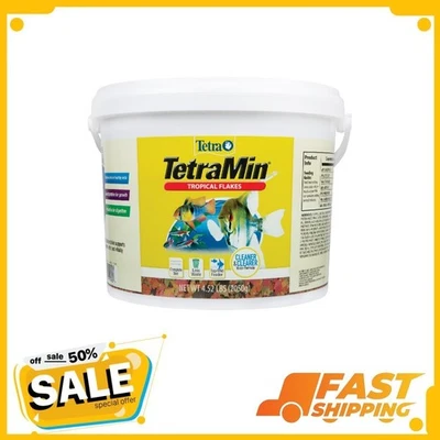 Tetra TetraMin Tropical Flakes, Nutritionally Balanced Fish Food, 4.52 lbs.