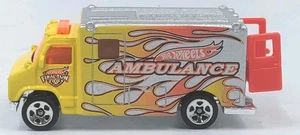1988 Hot Wheels Final Run 2003 Series Ambulance Yellow 1:64 Diecast Loose NM - Picture 1 of 6