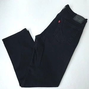 Levi's 559 Jeans Mens 36x32 Black Relaxed Fit Straight Leg Flex Dark Wash - Picture 1 of 13