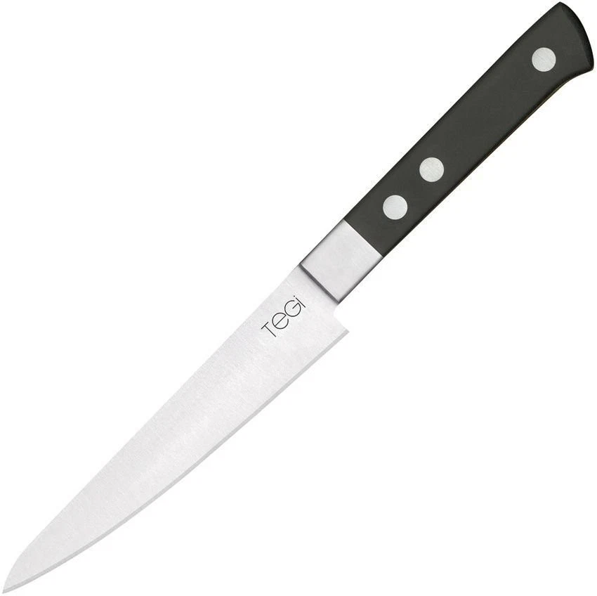 Cuchillo fijo Maserin Steak 5" 1.4116 hoja mango de piedra de papel negro - 2500/12PN Foto 1 de 1