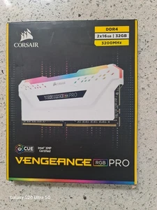 Corsair Vengeance RGB Pro DDR4 3200Mhz 32gb 2x16gb White - Picture 1 of 3