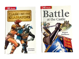 DK Children’s Reading Books Lot of 2 – Battle at the Castle & Gladiators HC - Imagen 1 de 6