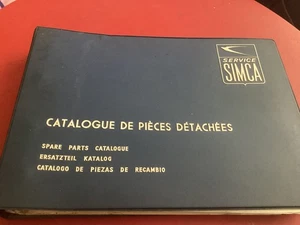 Catálogo de piezas originales de fábrica Service Simca 1000 - Imagen 1 de 12
