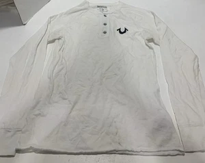 Camicia uomo True Religion termica bianca taglia M manica lunga - Foto 1 di 12