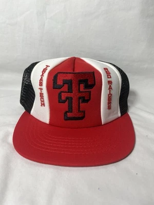 Vtg Texas Tech red Raiders snapback hat dead stock80s - Image 1 of 4