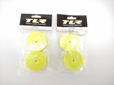 2x 1/10 Narrow Front Buggy Wheels, Stiffezel, 12mm Hex, Yellow - Image 1 of 4