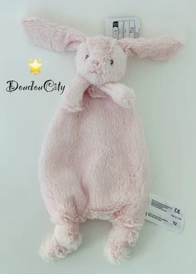 5006🌟Doudou plat Rose Lapin Kimbaloo La Halle Fourrure - Photo 1/4