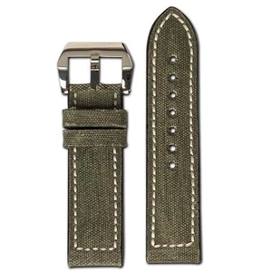 Genuine Canvas Watch Band | Ohio | Olive Drab - Picture 1 of 2