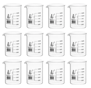 12PK Beakers, 150mL - Low Form with Spout - White, 25mL Graduations - Borosil... - Bild 1 von 7