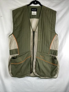 Bob Allen Men's Hunting Shooting Full Zip Vest Green/Beige Tag Size Xl/2Xl - Picture 1 of 17