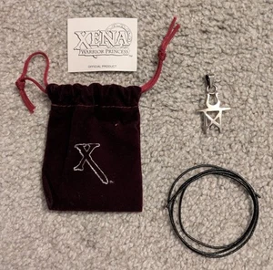NEW! Vintage Xena Warrior Princess Sterling Silver Pendant / Charm Necklace - Picture 1 of 4