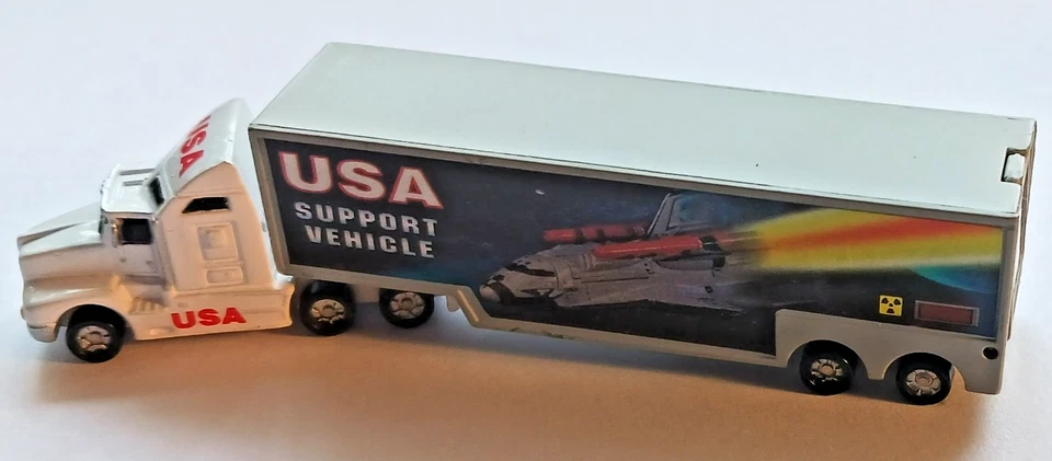 1990-е ARMAGEDDON Фильм Полутрактор Прицеп Транспортное средство Поддержки, Никогда Не Игрался. - Изображение 1 из 4