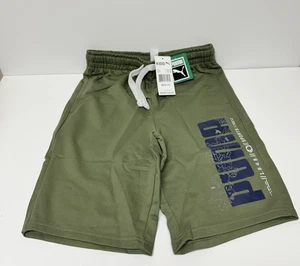 Puma Kids Shorts Size M 10-12 Olivine Color New with Tags - Picture 1 of 4