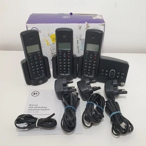 BT 3110 TRIO Home Phone Answering Machine Nuisance Blocker Three Handsets Boxed - Photo 1/11
