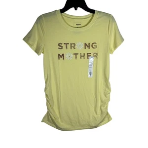 T-shirt maglietta Sonoma maternità gialla forte madre grafica donna piccola - Foto 1 di 7