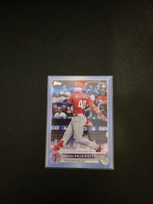 🔥2022 Topps Update Series - Simon Muzziotti #US19 (RC) Light Blue 25/50🔥 - Image 1 of 4