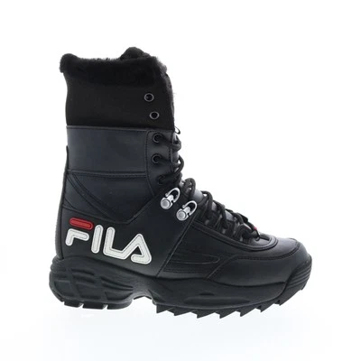 Botas de vestir informales de cuero negras Fila Disruptor Boot 5HM00545-014 para mujer Foto 1 de 4