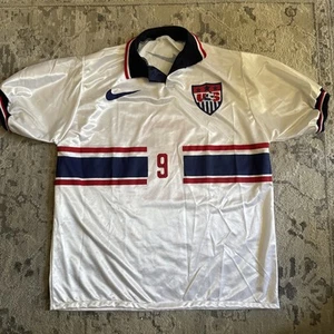 Maglia calcio vintage 1995 Nike Boot USA squadra nazionale taglia XL #9 Joe-Max Moore - Foto 1 di 13