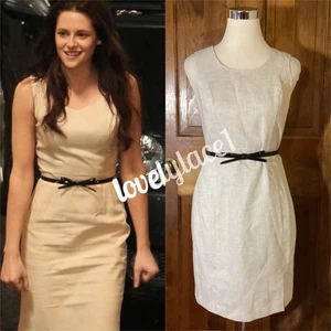 Honeymoon Dress w/ Leather Bow Belt Alt ASO Bella Swan Twilight 4P/Small - Picture 1 of 9