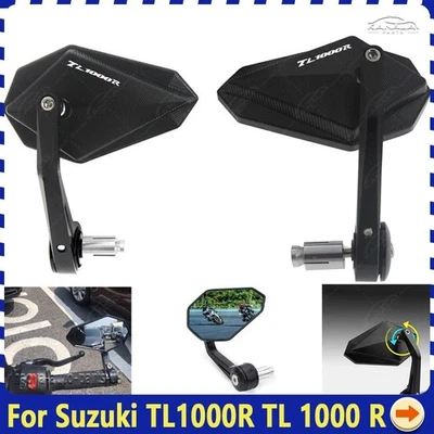 1 Pair For Suzuki TL1000R TL 1000 R CNC Handle Bar End Side Rearview Mirrors Foto 1 de 4
