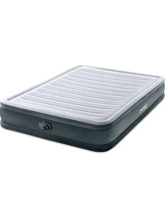 Nuevo en caja Colchón Cama Intex con Bomba Incorporada, Dura-Beam Deluxe Comfort Felpa, Queen Foto 1 de 4