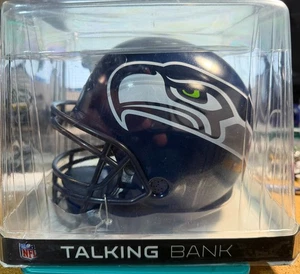 SEATTLE SEAHAWKS HELM NFL SPRECHENDE BANK DGL RARITÄT BRANDNEU - Bild 1 von 2